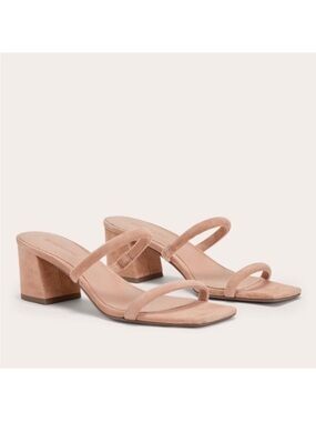 Everlane Shoes 11 Double Strap Heel Sandals Tan